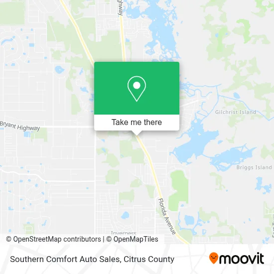 Southern Comfort Auto Sales map