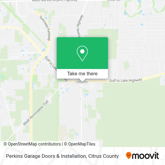 Perkins Garage Doors & Installation map