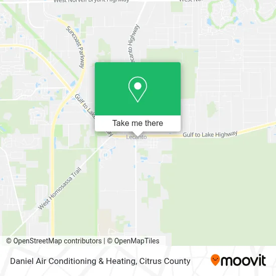 Daniel  Air Conditioning & Heating map