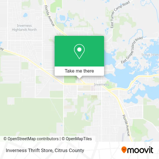 Inverness Thrift Store map
