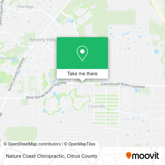 Nature Coast Chiropractic map