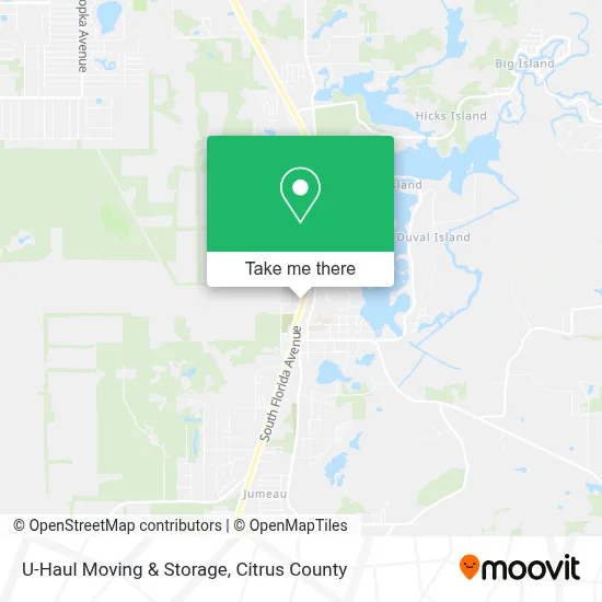 U-Haul Moving & Storage map