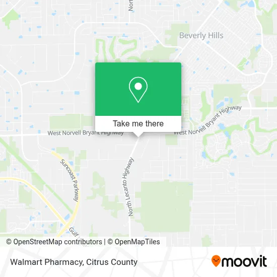 Walmart Pharmacy map