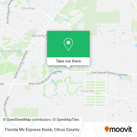 Florida Mv Express Kiosk map