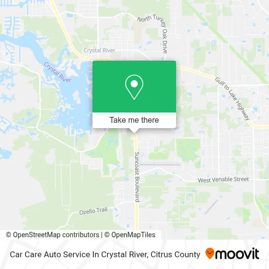 Car Care Auto Service In Crystal River map