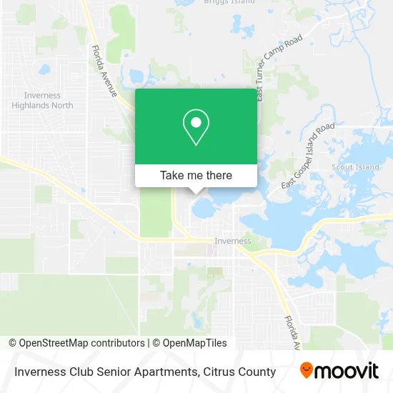Inverness Club Senior Apartments map