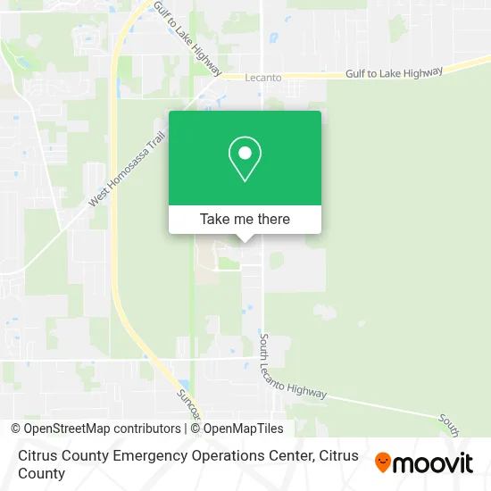 Citrus County Emergency Operations Center map