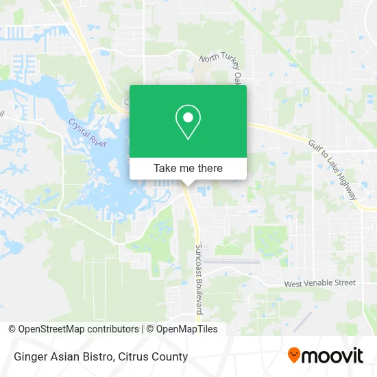 Ginger Asian Bistro map