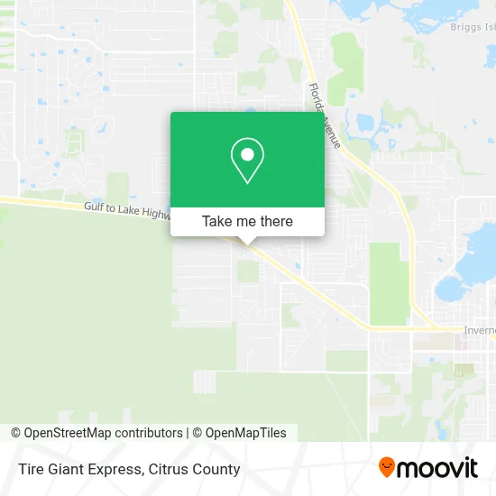 Tire Giant Express map
