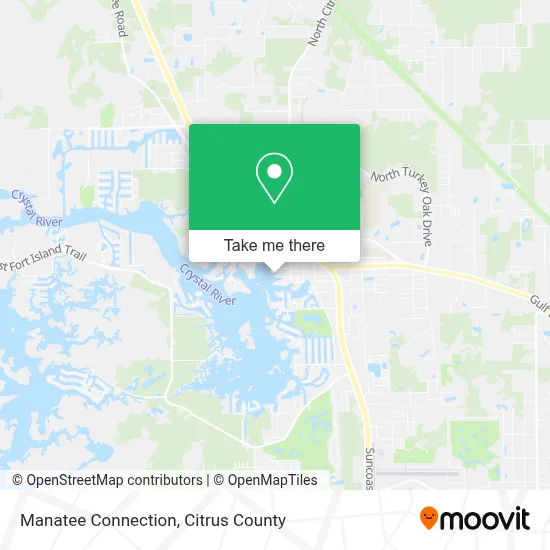 Manatee Connection map