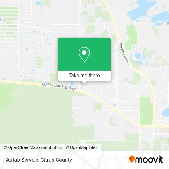 Aafab Service map