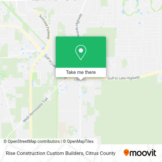 Rise Construction Custom Builders map