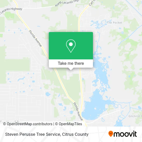Steven Perusse Tree Service map