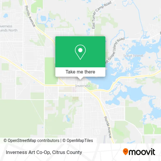 Inverness Art Co-Op map
