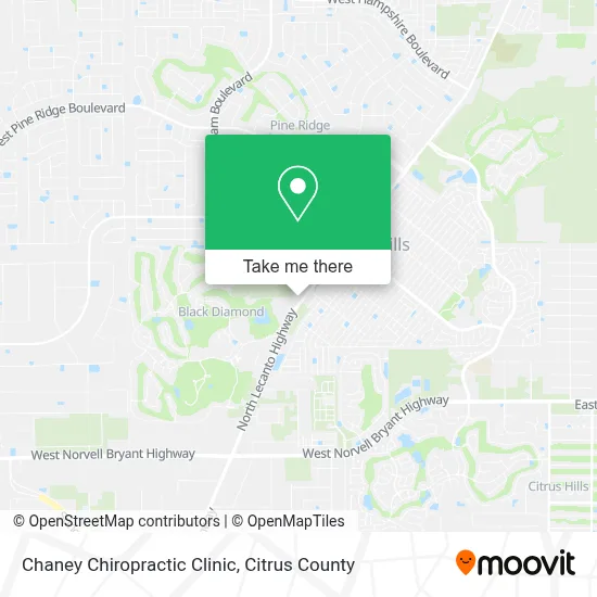 Chaney Chiropractic Clinic map