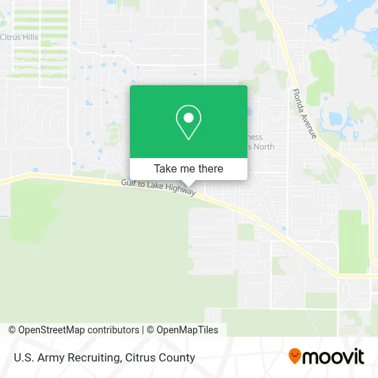 U.S. Army Recruiting map