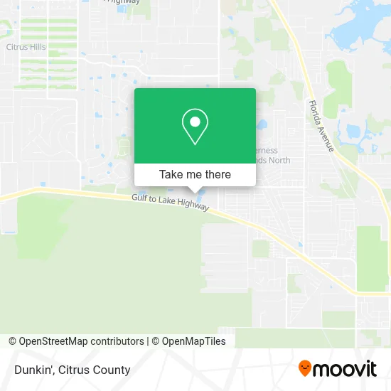 Dunkin' map