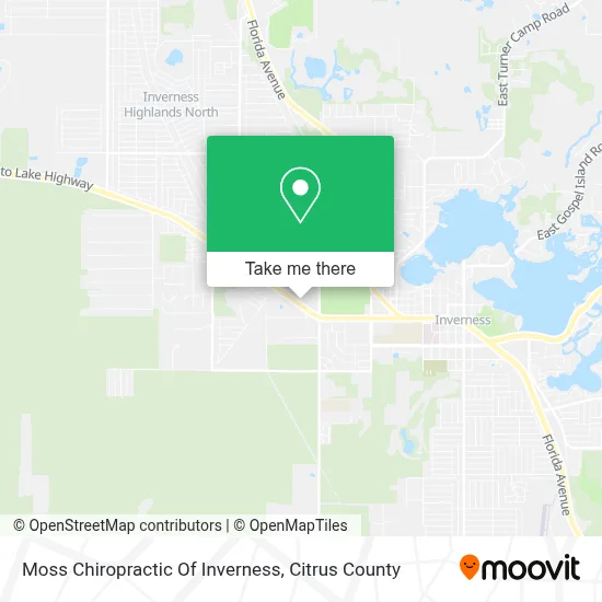 Moss Chiropractic Of Inverness map
