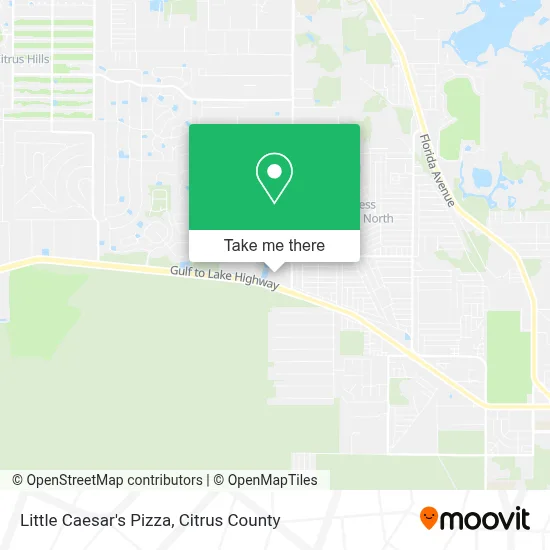 Little Caesar's Pizza map