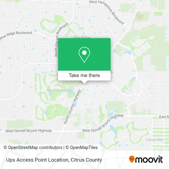 Ups Access Point Location map