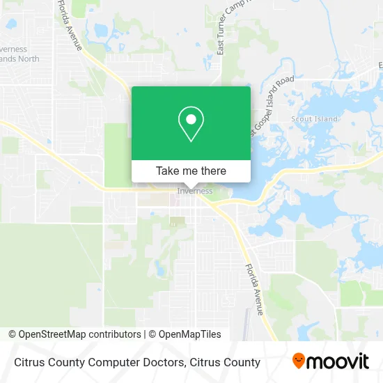 Citrus County Computer Doctors map
