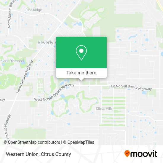 Western Union map