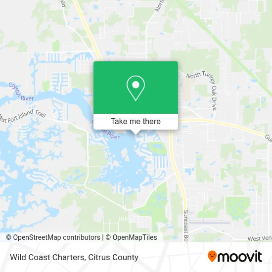 Wild Coast Charters map