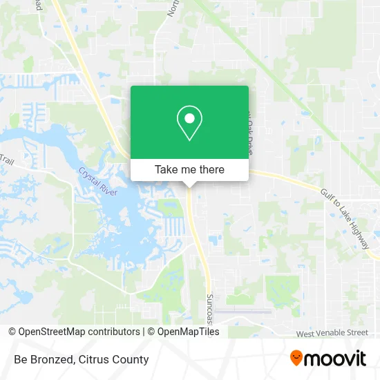 Be Bronzed map