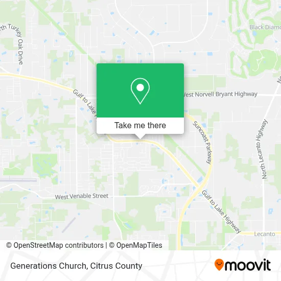 Generations Church map