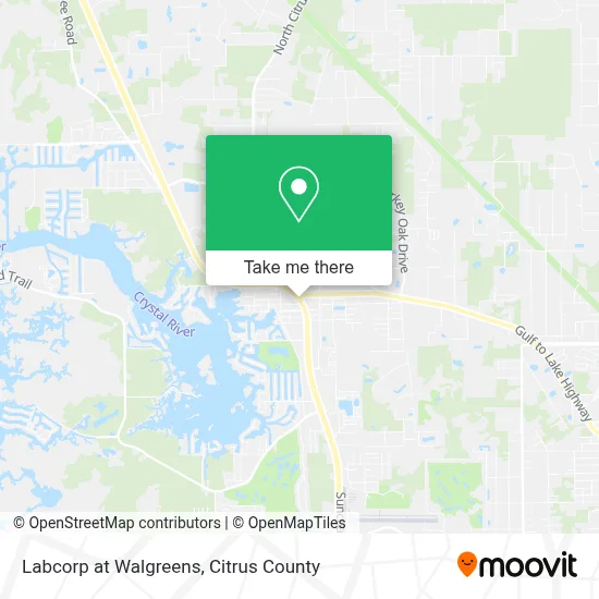Labcorp at Walgreens map
