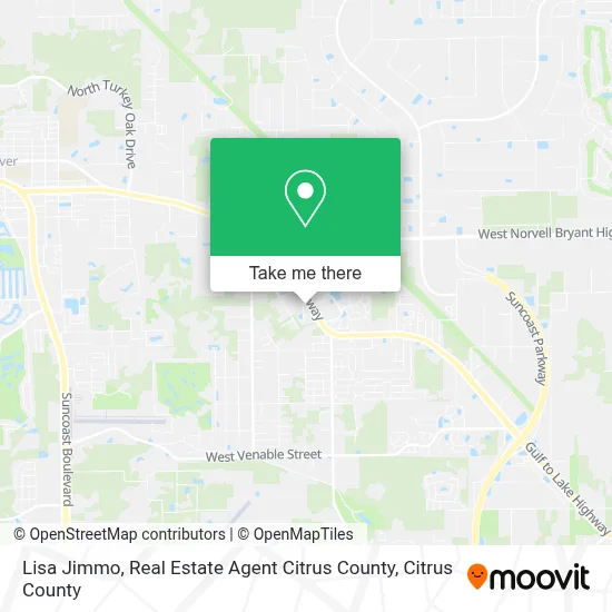 Lisa Jimmo, Real Estate Agent Citrus County map