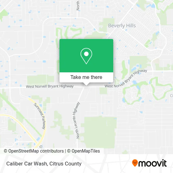 Caliber Car Wash map