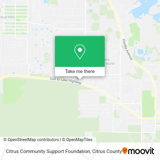 Citrus Community Support Foundation map