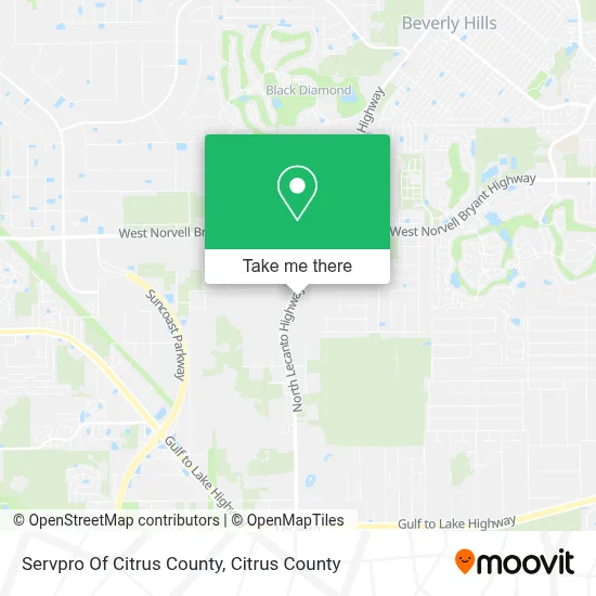 Servpro Of Citrus County map