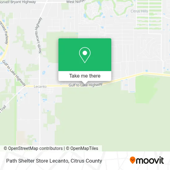 Path Shelter Store Lecanto map
