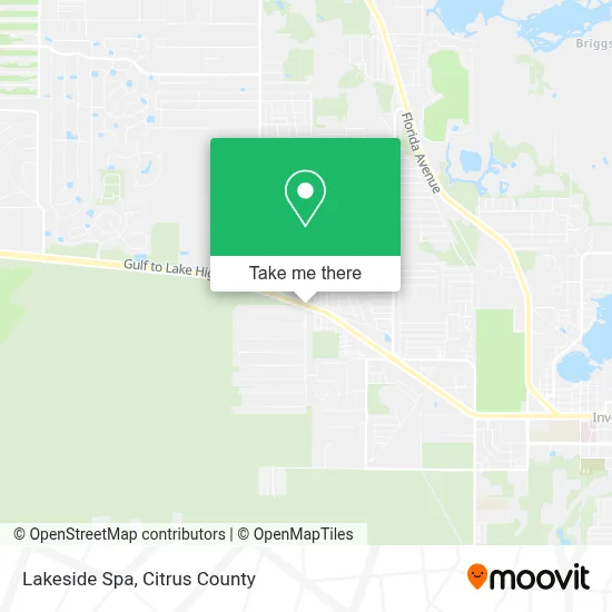Lakeside Spa map
