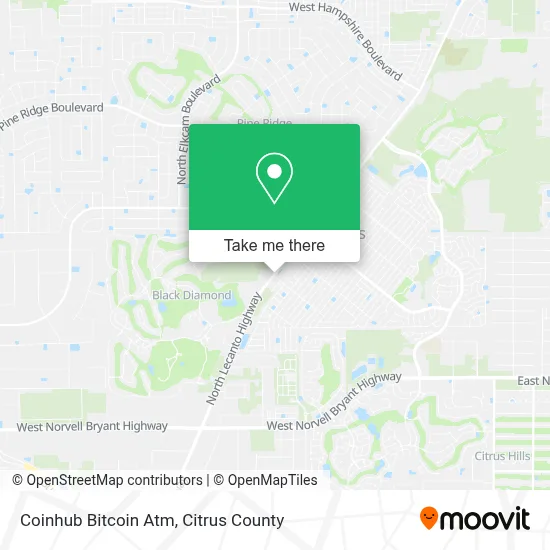 Coinhub Bitcoin Atm map