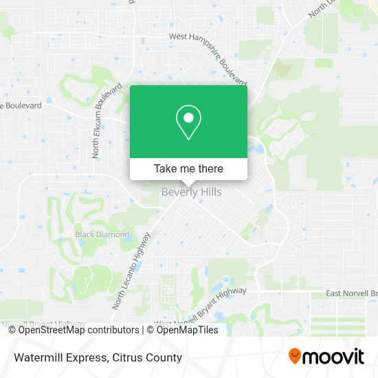 Watermill Express map