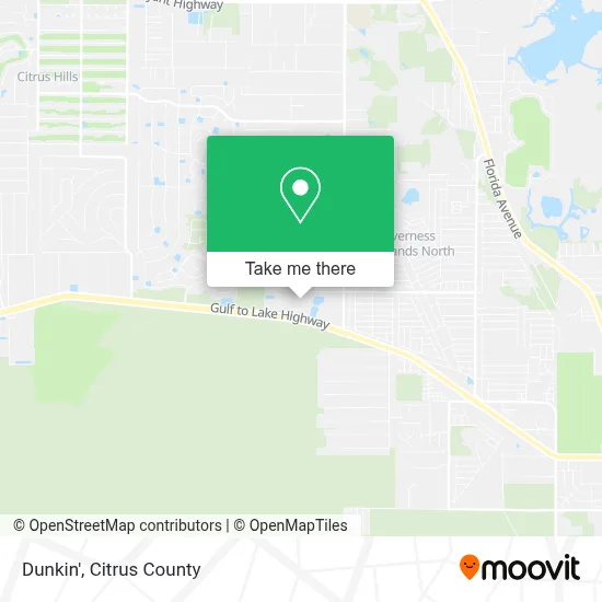 Dunkin' map