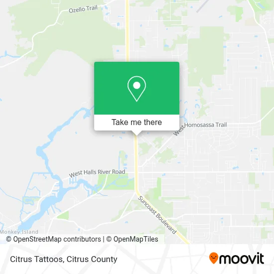 Citrus Tattoos map