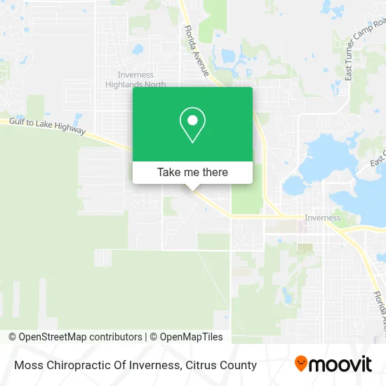 Moss Chiropractic Of Inverness map