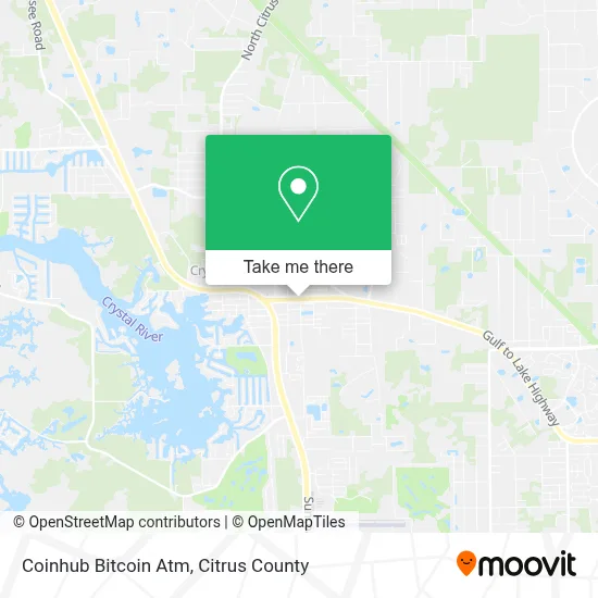 Coinhub Bitcoin Atm map
