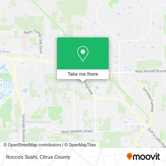 Rocco's Sushi map