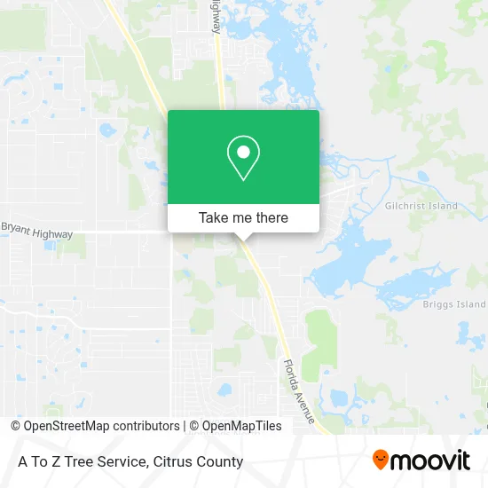 A To Z Tree Service map
