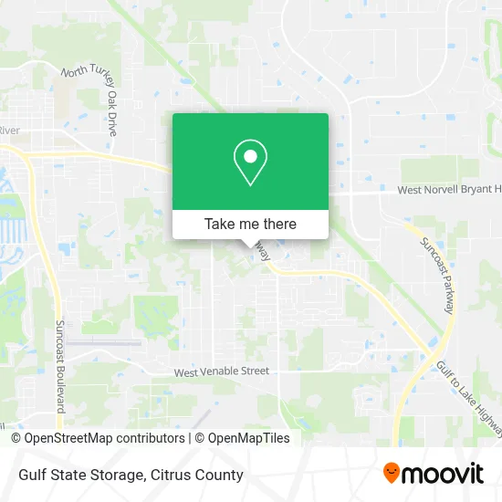 Gulf State Storage map