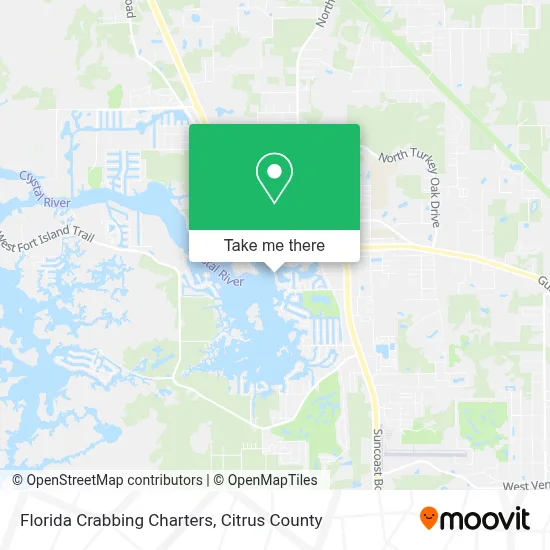 Florida Crabbing Charters map