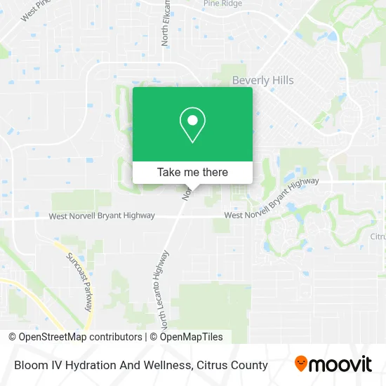 Bloom IV Hydration And Wellness map