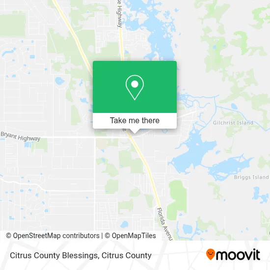 Citrus County Blessings map