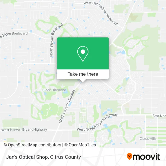 Jan's Optical Shop map
