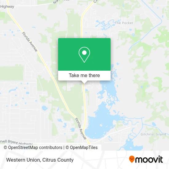 Western Union map
